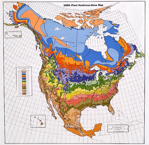 Shifts in Growing Degree Days, Plant Hardiness Zones and Heat